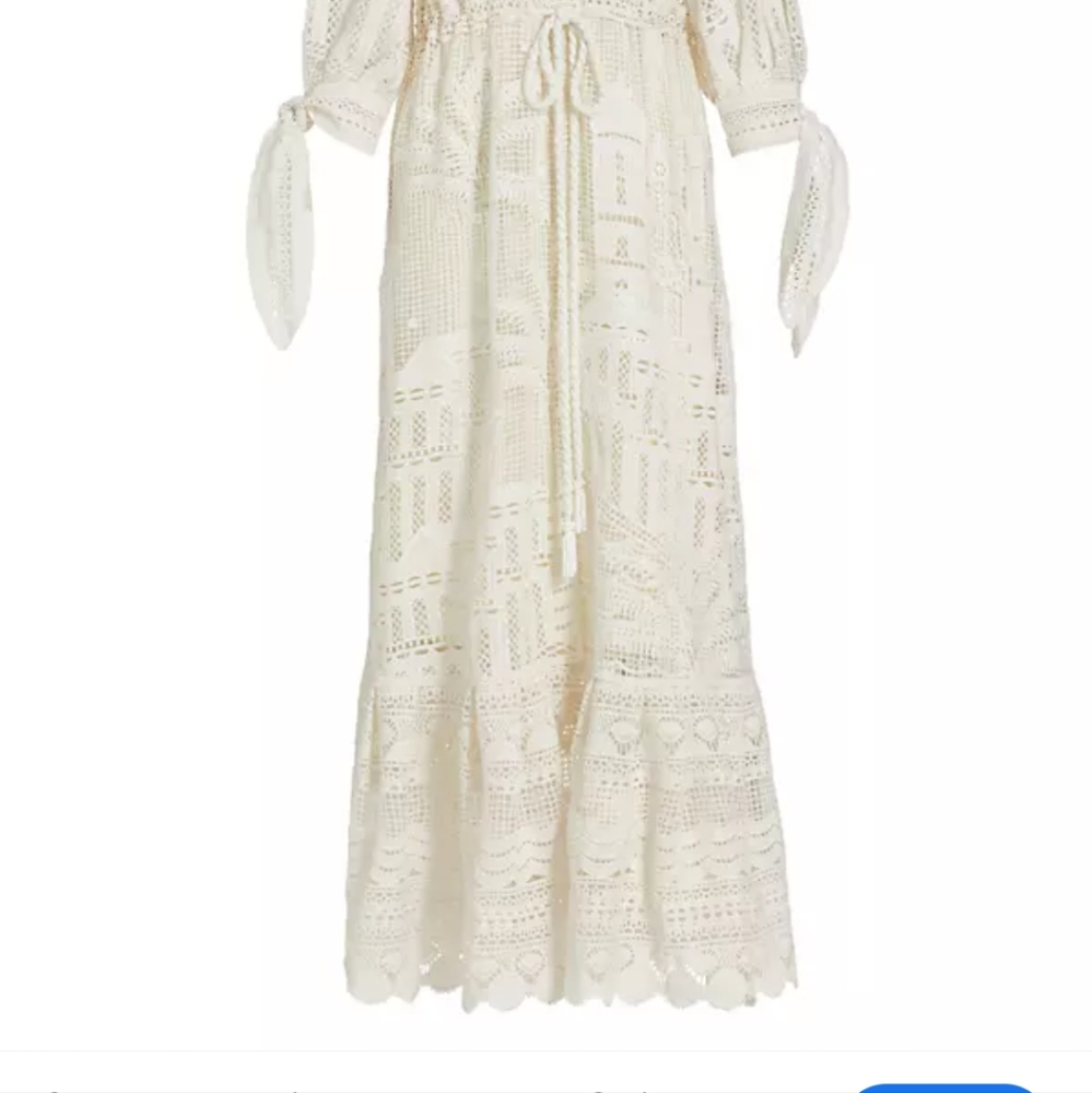 Nwt farm Rio white cut out lace dress maxi. small SOLD OUT - Picture 2 of 5